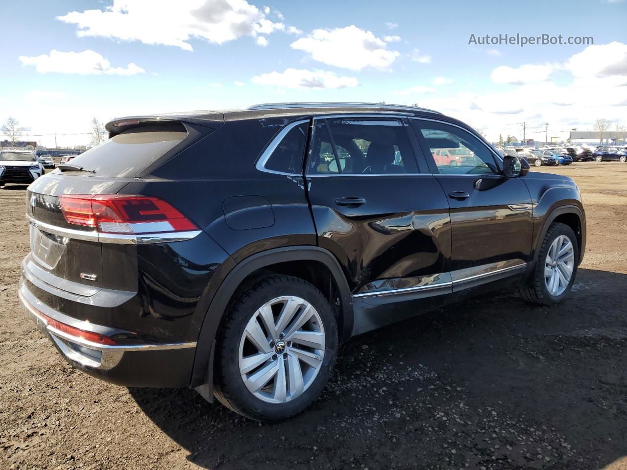 2021 Volkswagen Atlas Cross Sport Sel Черный vin: 1V2BC2CA6MC231374