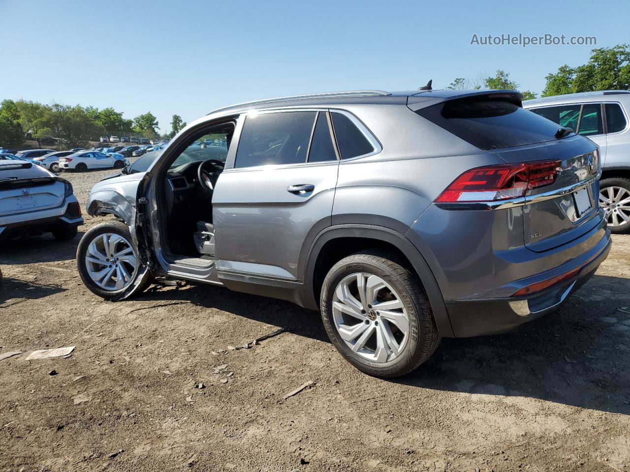 2021 Volkswagen Atlas Cross Sport Sel Gray vin: 1V2BC2CA9MC205738