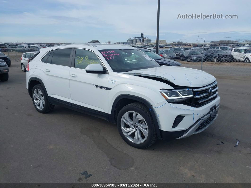 2021 Volkswagen Atlas Cross Sport 3.6l V6 Sel White vin: 1V2BE2CA1MC212970