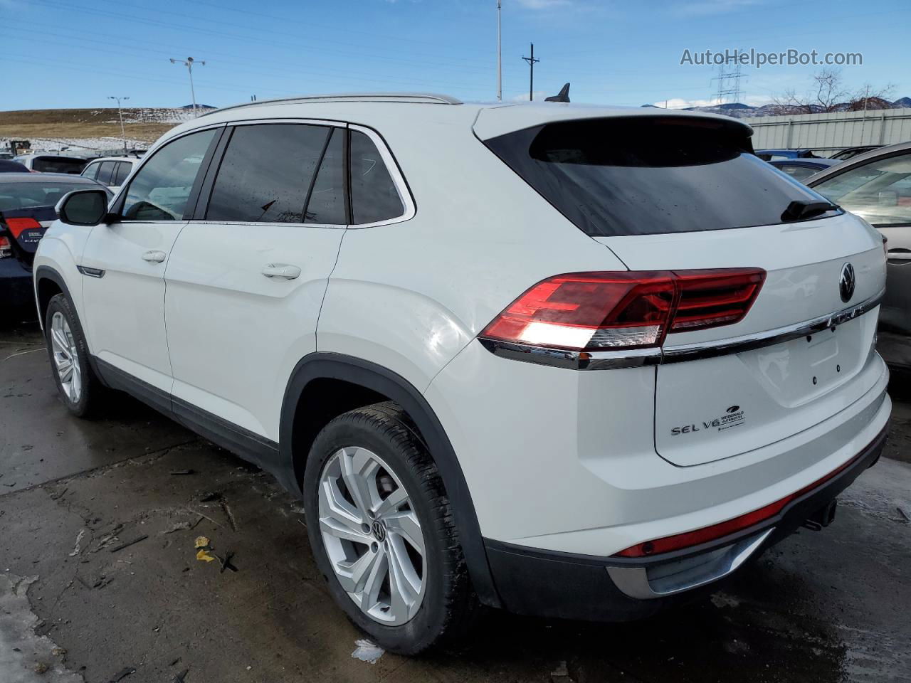 2021 Volkswagen Atlas Cross Sport Sel White vin: 1V2BE2CA4MC202661