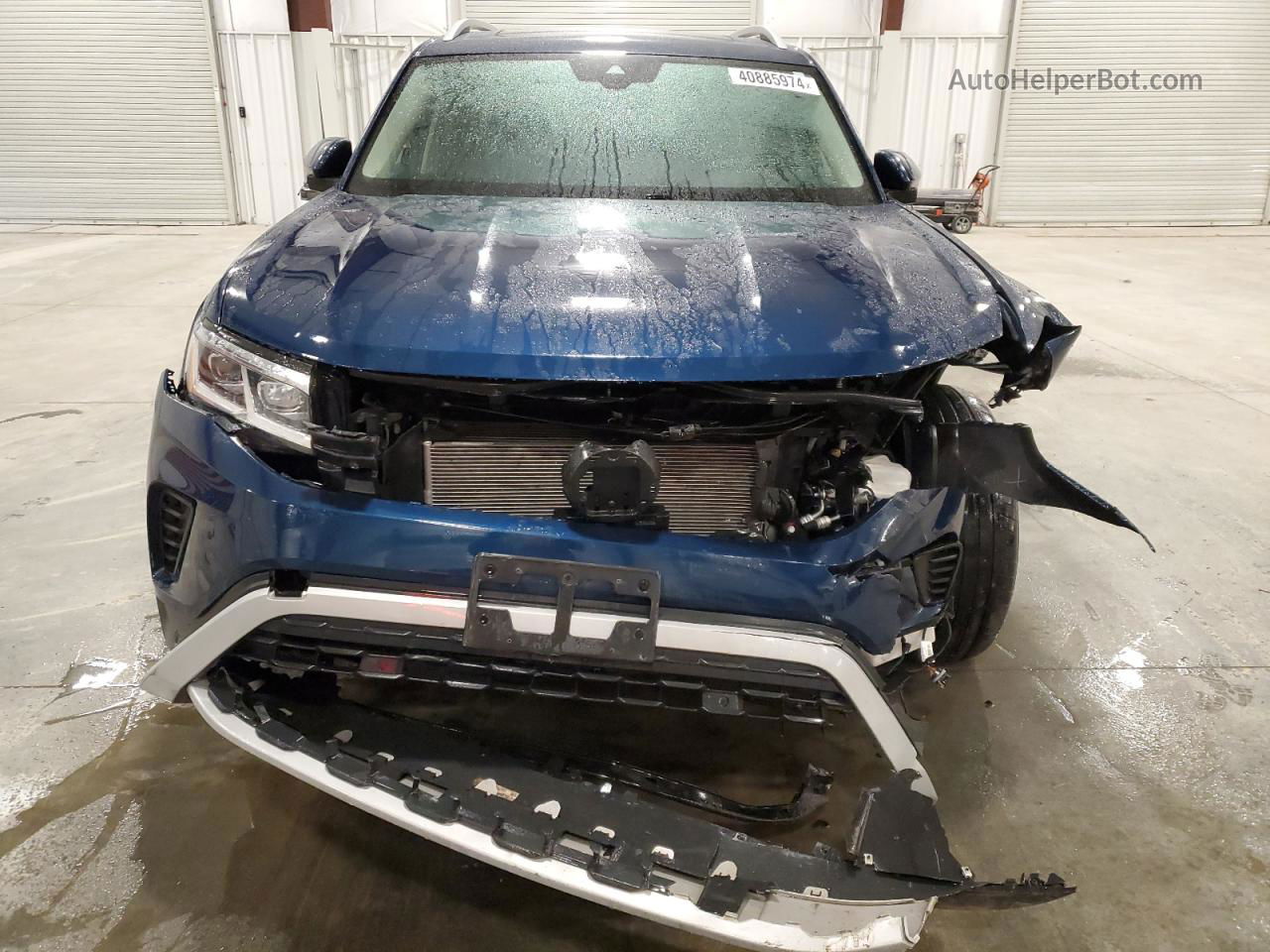 2021 Volkswagen Atlas Sel Blue vin: 1V2BP2CA9MC557058