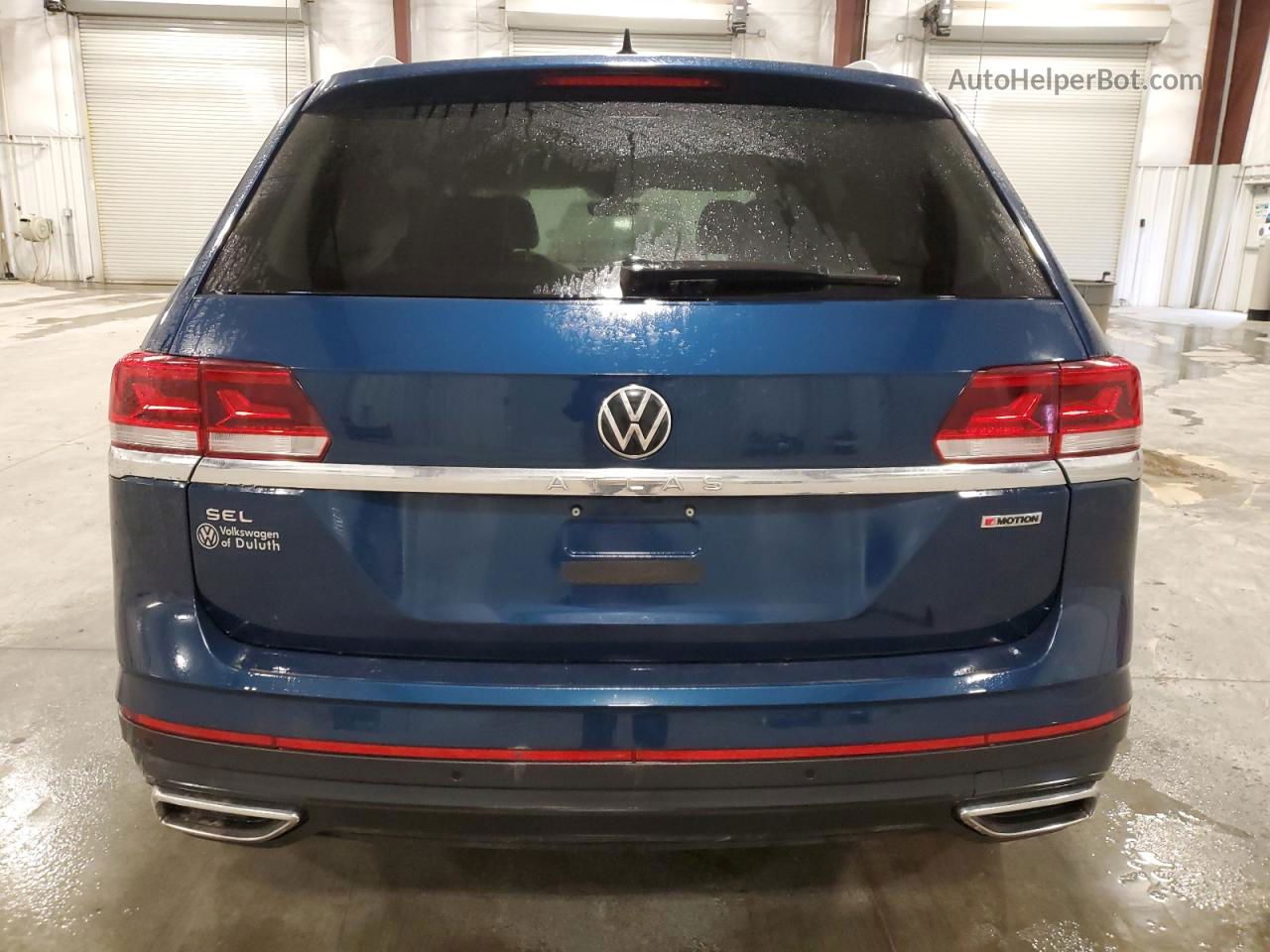 2021 Volkswagen Atlas Sel Blue vin: 1V2BP2CA9MC557058