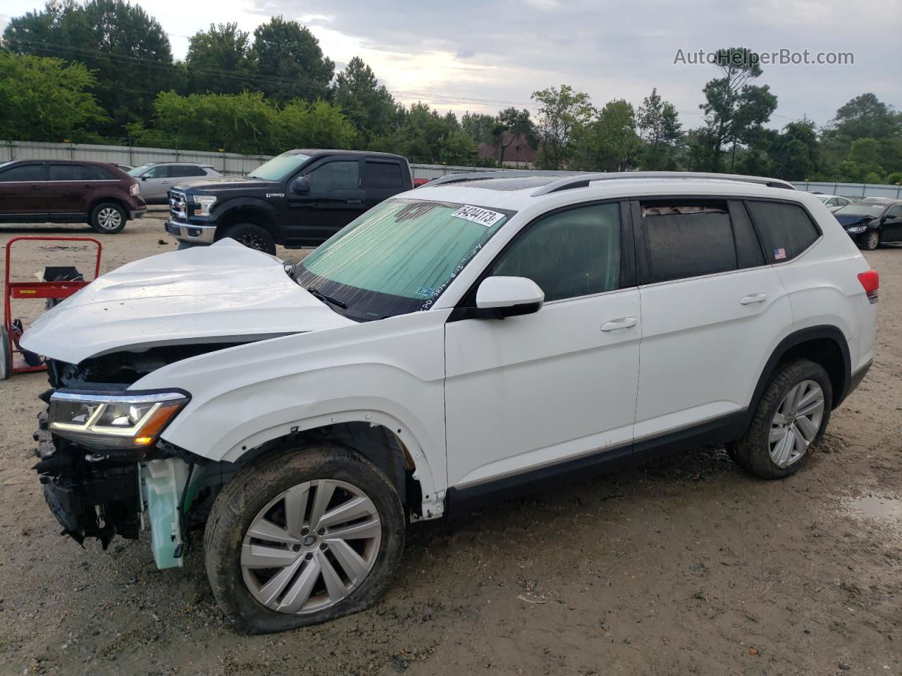 2021 Volkswagen Atlas Sel White vin: 1V2BR2CA0MC509152