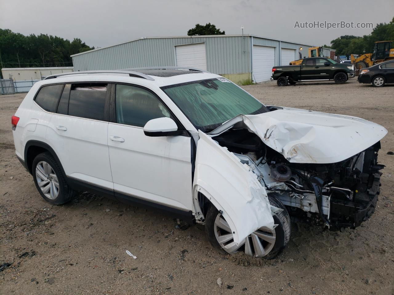 2021 Volkswagen Atlas Sel White vin: 1V2BR2CA0MC509152