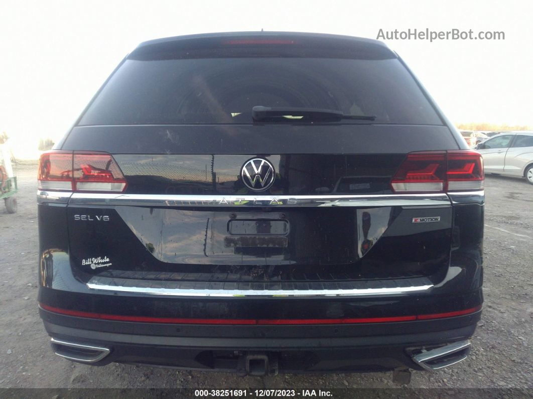 2021 Volkswagen Atlas 3.6l V6 Sel Черный vin: 1V2BR2CA0MC510513