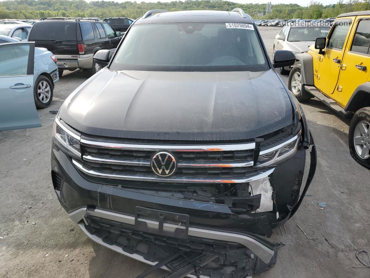 2021 Volkswagen Atlas Sel Черный vin: 1V2BR2CA0MC529823