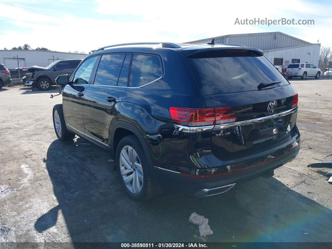 2021 Volkswagen Atlas 3.6l V6 Sel Black vin: 1V2BR2CA0MC564149