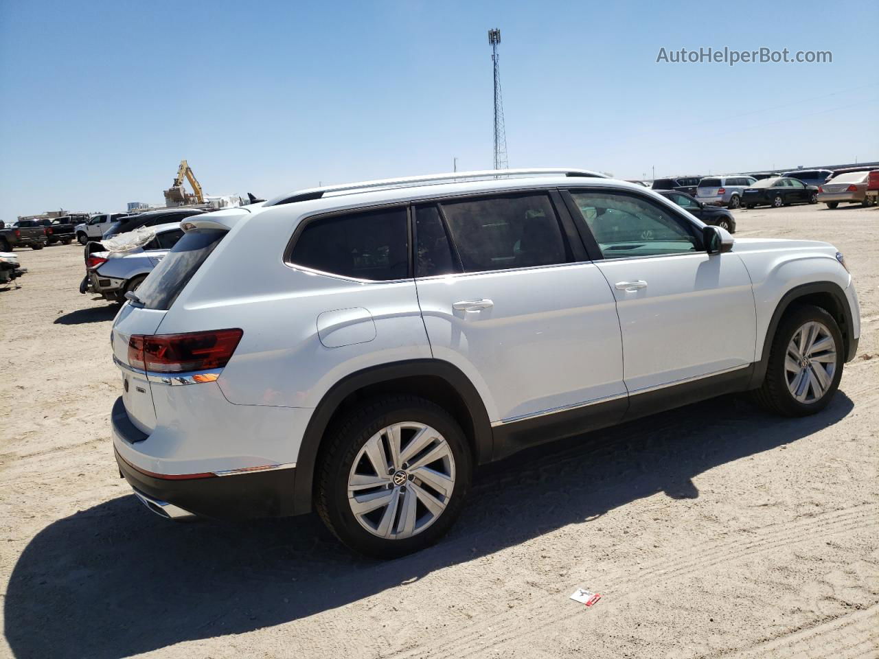 2021 Volkswagen Atlas Sel White vin: 1V2BR2CA2MC509623