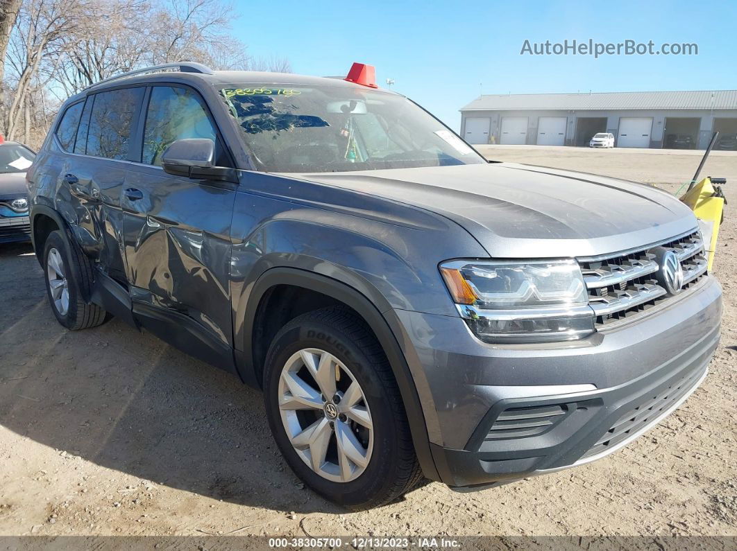 2018 Volkswagen Atlas 3.6l V6 Launch Edition Gray vin: 1V2BR2CA4JC505682