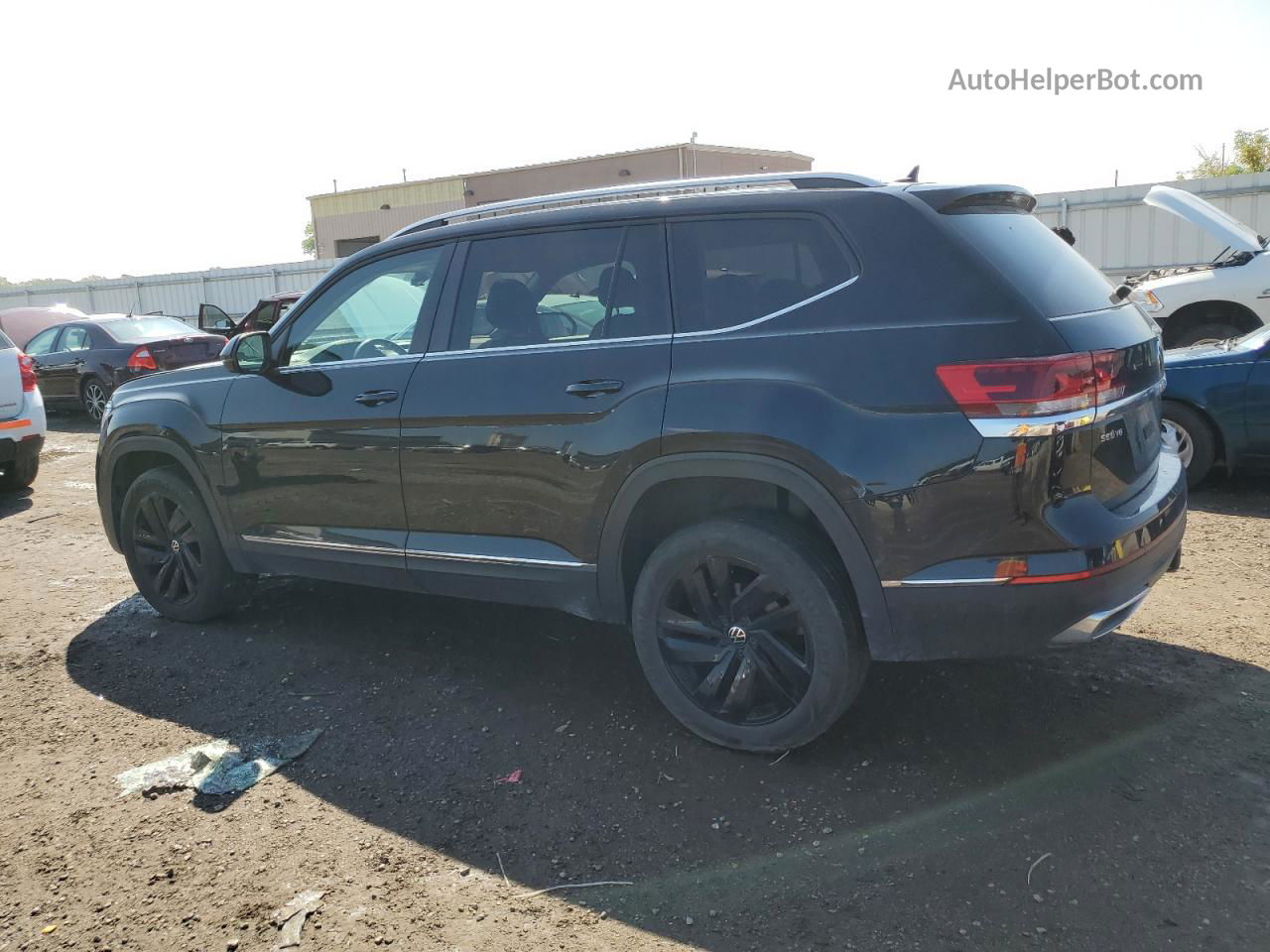 2021 Volkswagen Atlas Sel Черный vin: 1V2BR2CA4MC533616