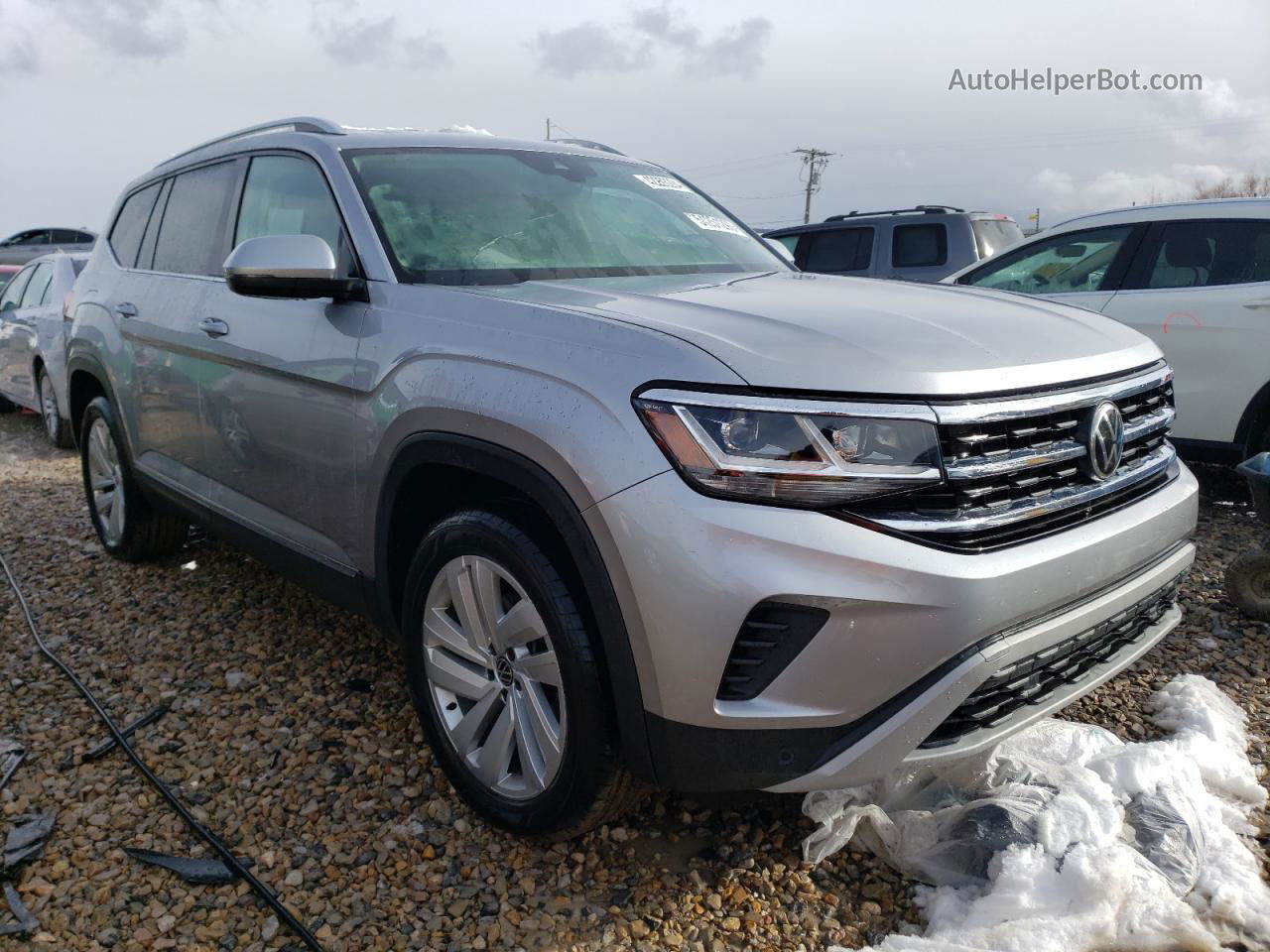 2021 Volkswagen Atlas Sel Silver vin: 1V2BR2CA5MC523290