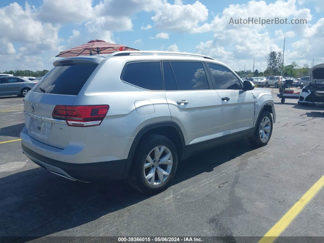 2018 Volkswagen Atlas 3.6l V6 Launch Edition Silver vin: 1V2BR2CA8JC502882