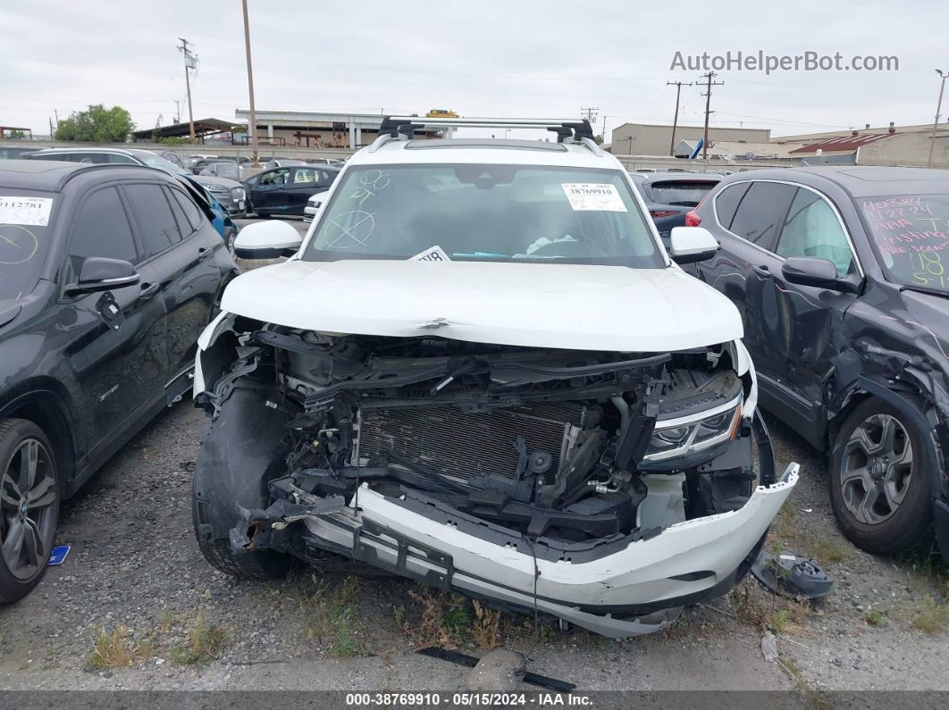 2021 Volkswagen Atlas 3.6l V6 Sel White vin: 1V2BR2CA8MC500859