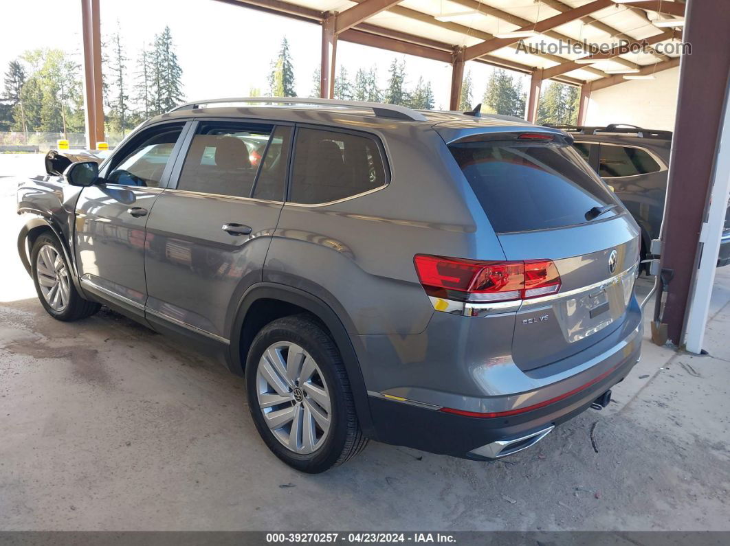 2021 Volkswagen Atlas 3.6l V6 Sel Gray vin: 1V2BR2CAXMC580505