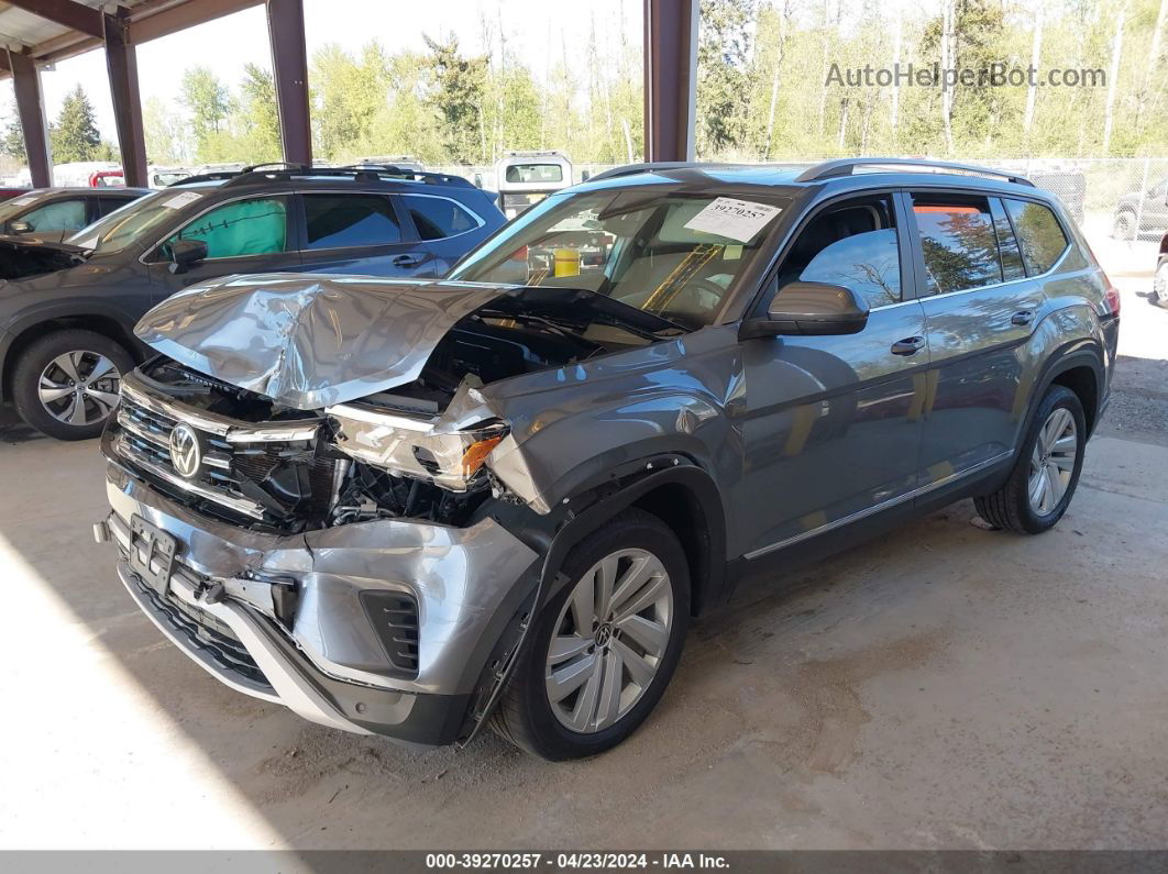 2021 Volkswagen Atlas 3.6l V6 Sel Gray vin: 1V2BR2CAXMC580505