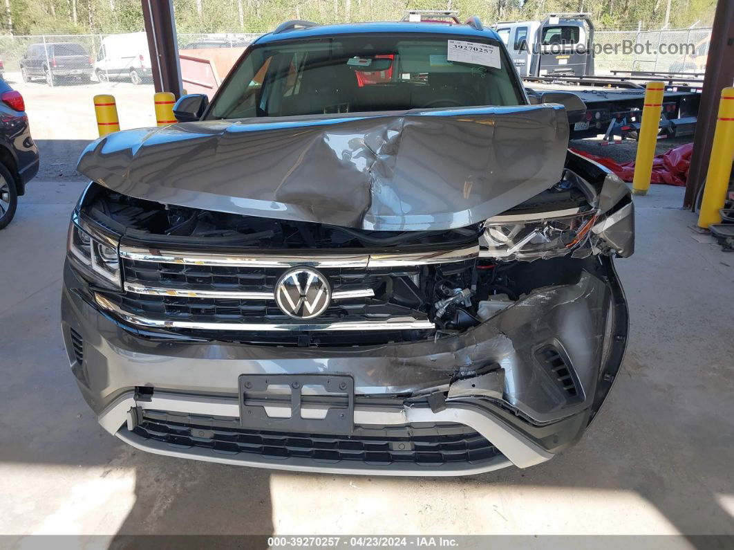 2021 Volkswagen Atlas 3.6l V6 Sel Gray vin: 1V2BR2CAXMC580505