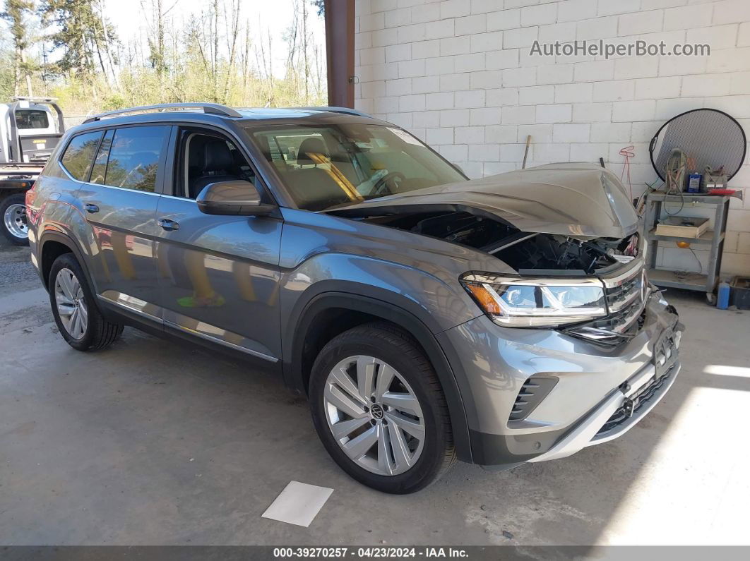 2021 Volkswagen Atlas 3.6l V6 Sel Gray vin: 1V2BR2CAXMC580505