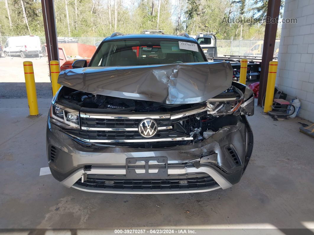 2021 Volkswagen Atlas 3.6l V6 Sel Gray vin: 1V2BR2CAXMC580505