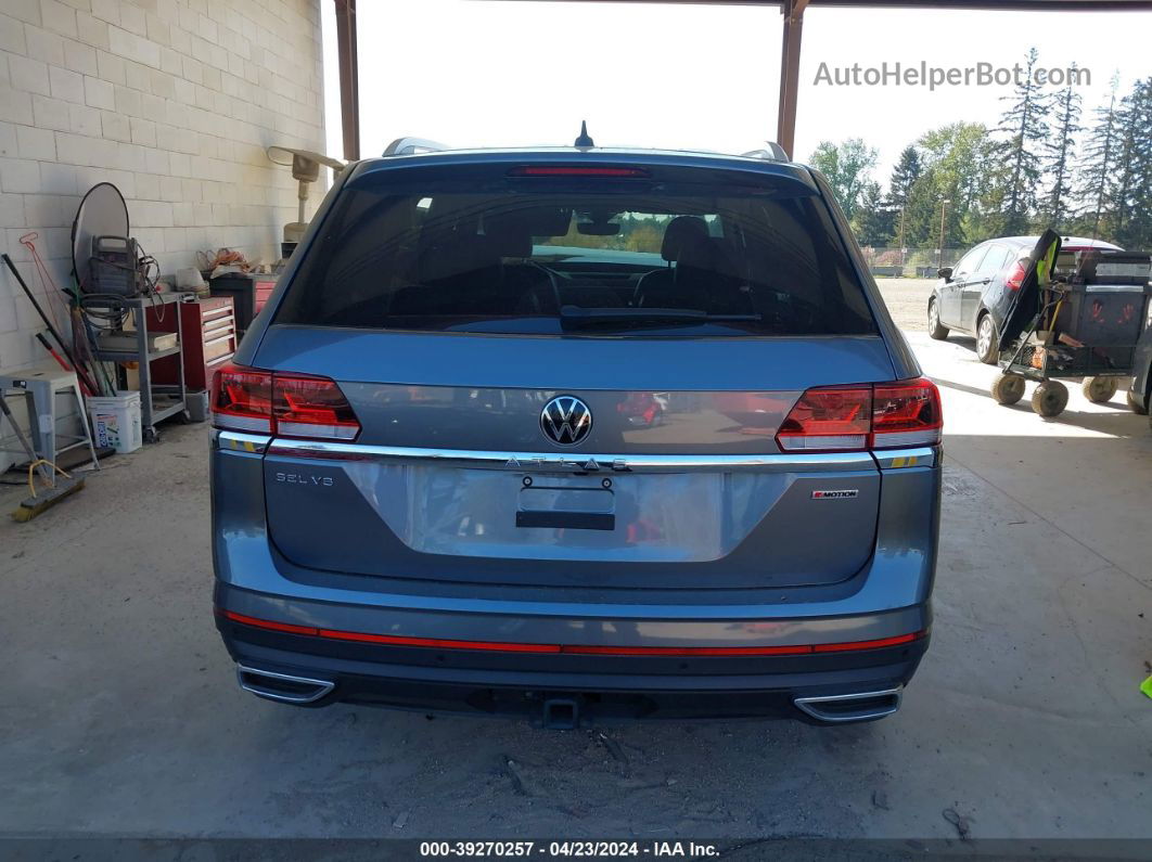 2021 Volkswagen Atlas 3.6l V6 Sel Gray vin: 1V2BR2CAXMC580505