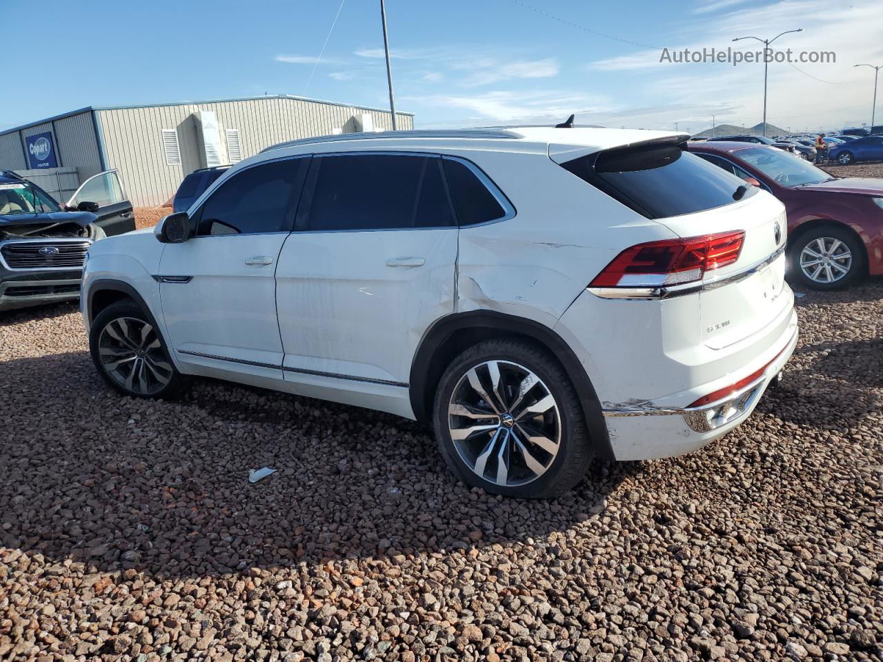 2021 Volkswagen Atlas Cross Sport Sel R-line White vin: 1V2CE2CA7MC202853