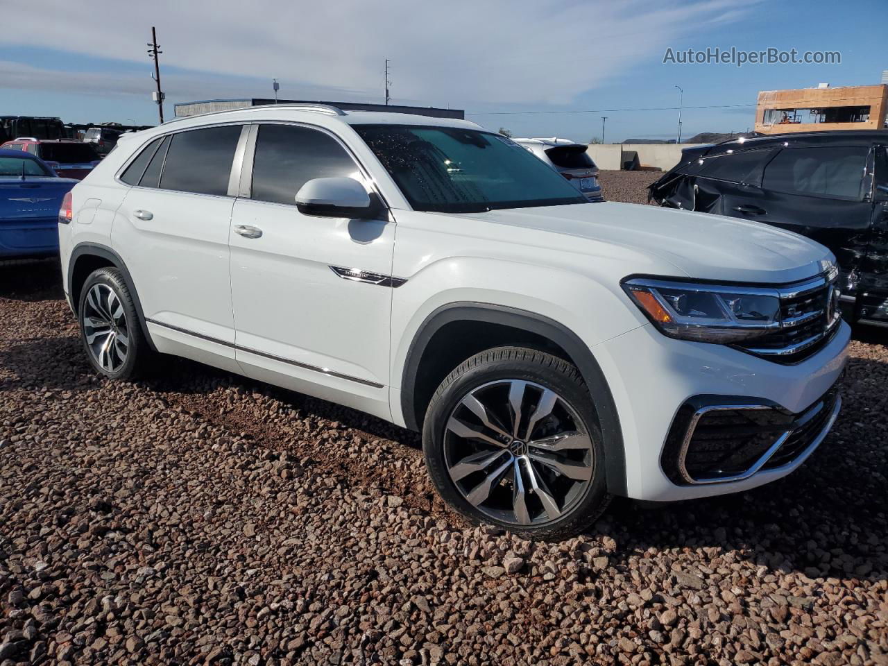 2021 Volkswagen Atlas Cross Sport Sel R-line Белый vin: 1V2CE2CA7MC202853