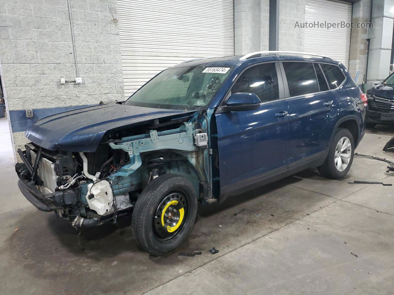 2018 Volkswagen Atlas Se Blue vin: 1V2CP2CA0JC599327