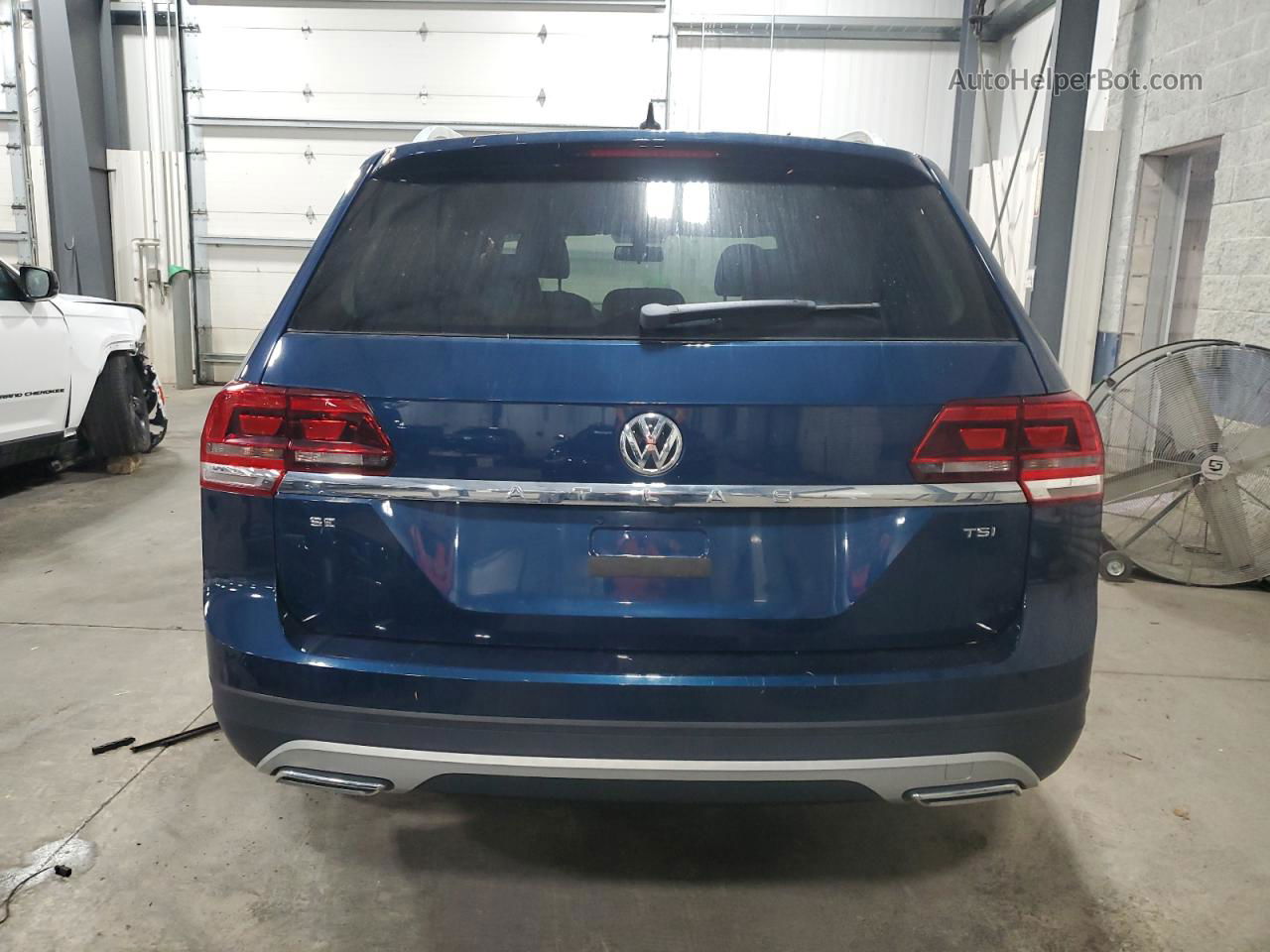 2018 Volkswagen Atlas Se Blue vin: 1V2CP2CA0JC599327