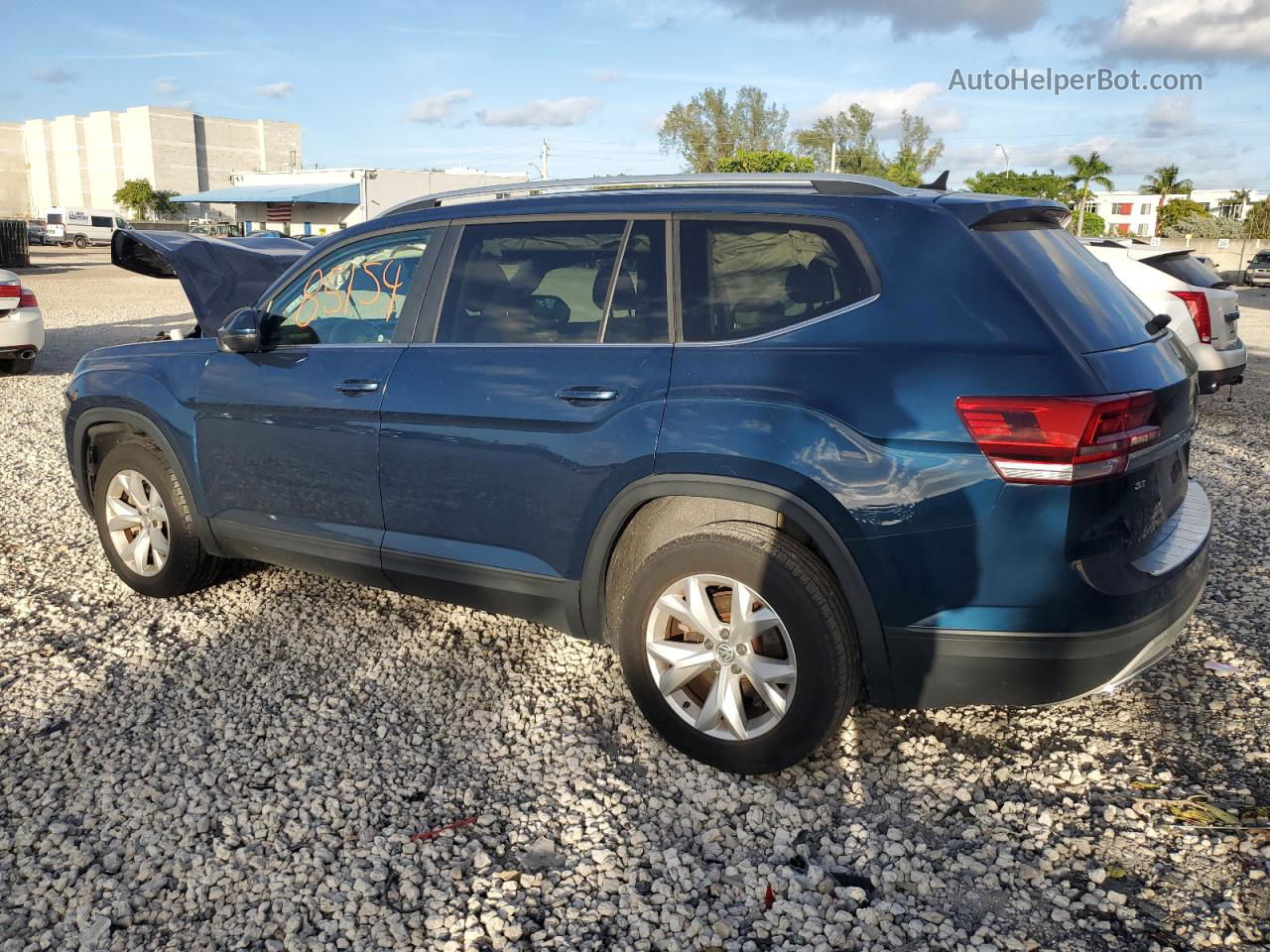 2018 Volkswagen Atlas Se Синий vin: 1V2CP2CA3JC599192