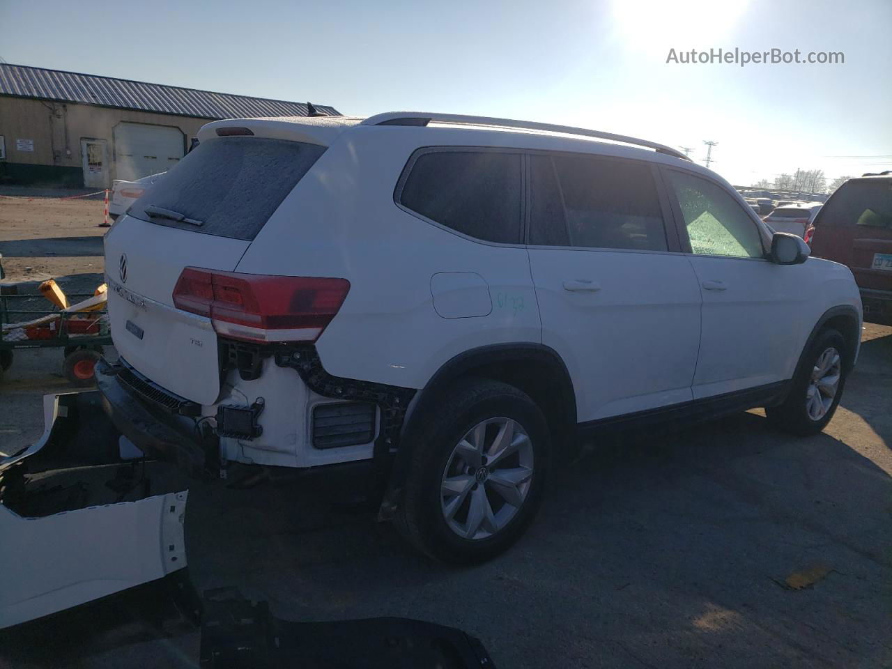 2018 Volkswagen Atlas Se White vin: 1V2CP2CA8JC596112