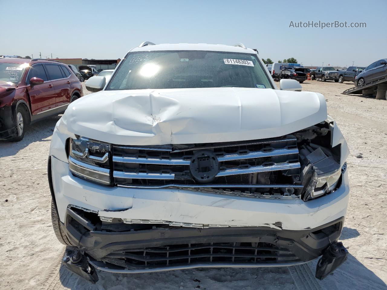 2018 Volkswagen Atlas Se White vin: 1V2CP2CAXJC592501