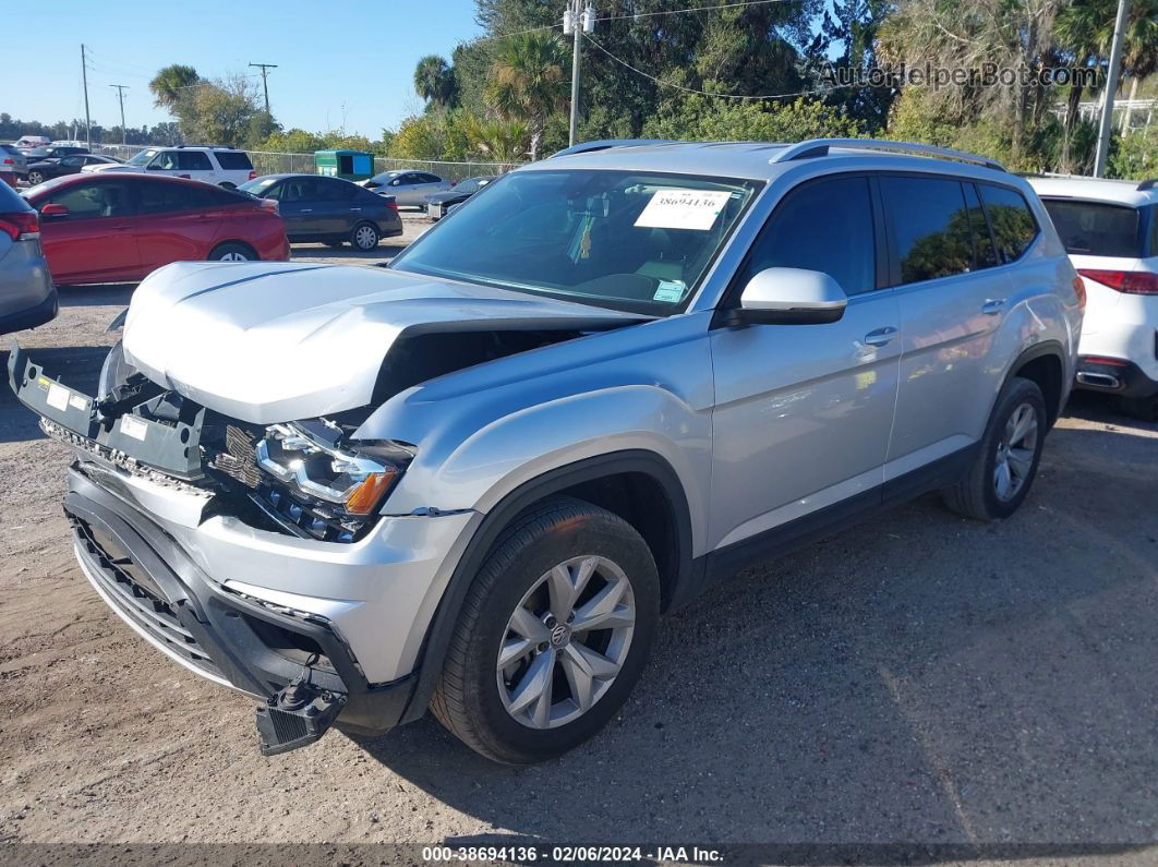 2018 Volkswagen Atlas 2.0t Se Silver vin: 1V2CP2CAXJC593826