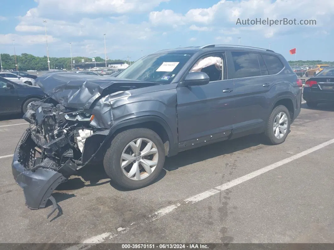 2018 Volkswagen Atlas 3.6l V6 Se Silver vin: 1V2CR2CA1JC504932