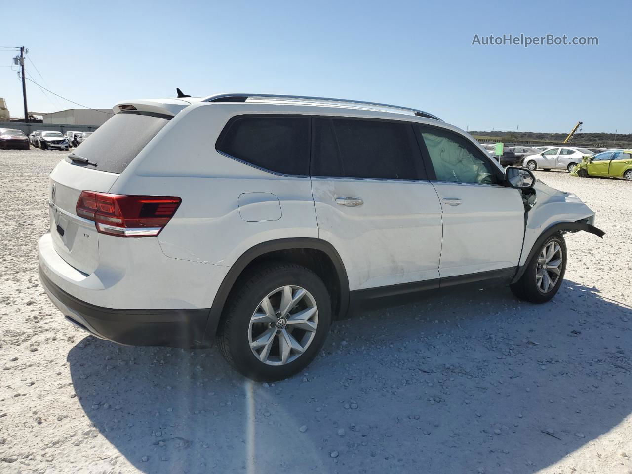 2018 Volkswagen Atlas Se White vin: 1V2CR2CA1JC557761