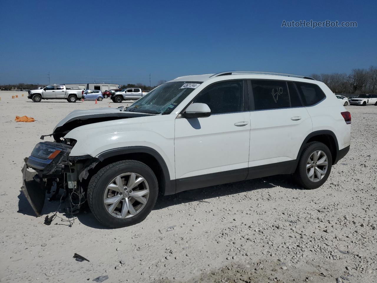 2018 Volkswagen Atlas Se White vin: 1V2CR2CA1JC557761