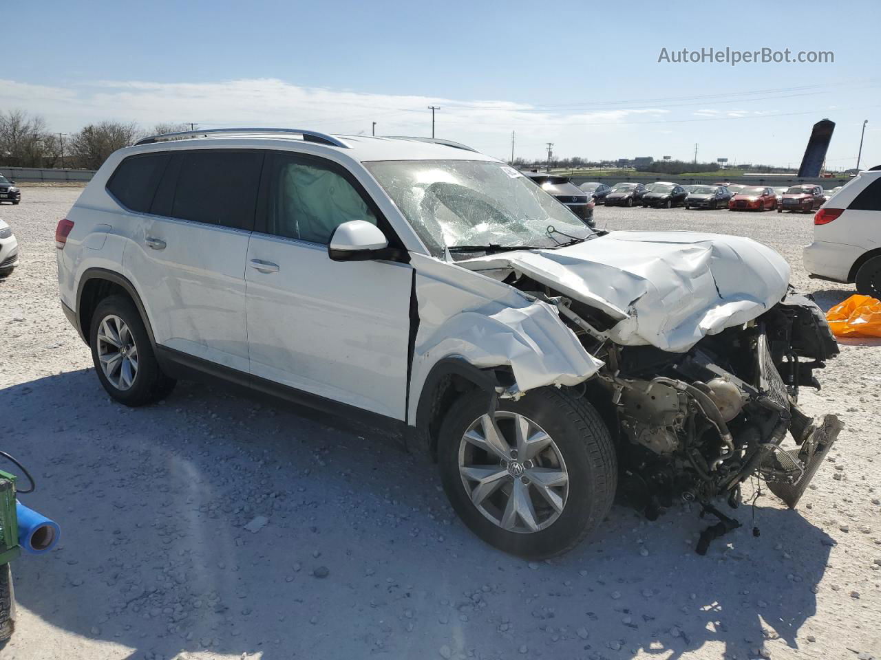 2018 Volkswagen Atlas Se White vin: 1V2CR2CA1JC557761