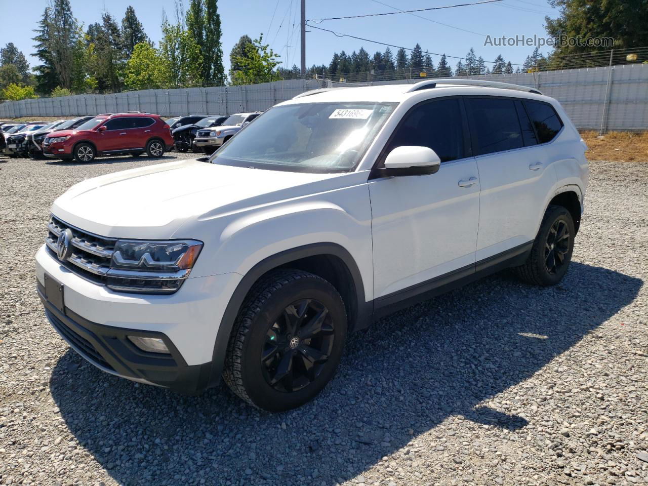 2018 Volkswagen Atlas Se White vin: 1V2CR2CA1JC571885