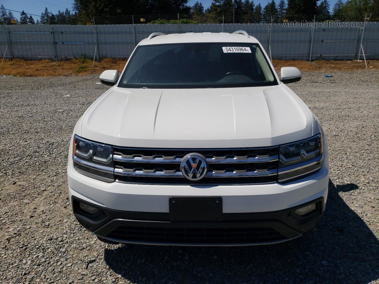 2018 Volkswagen Atlas Se White vin: 1V2CR2CA1JC571885