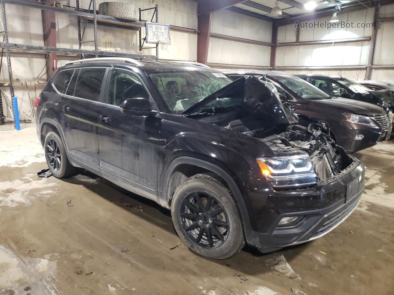 2018 Volkswagen Atlas Se Black vin: 1V2CR2CA3JC504754