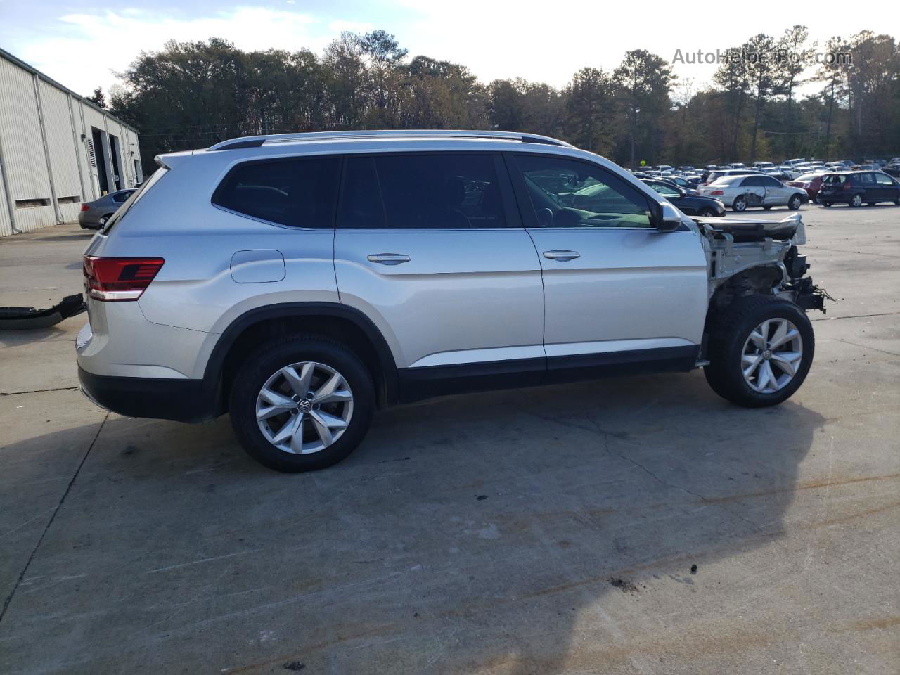 2018 Volkswagen Atlas Se Silver vin: 1V2CR2CA3JC523515