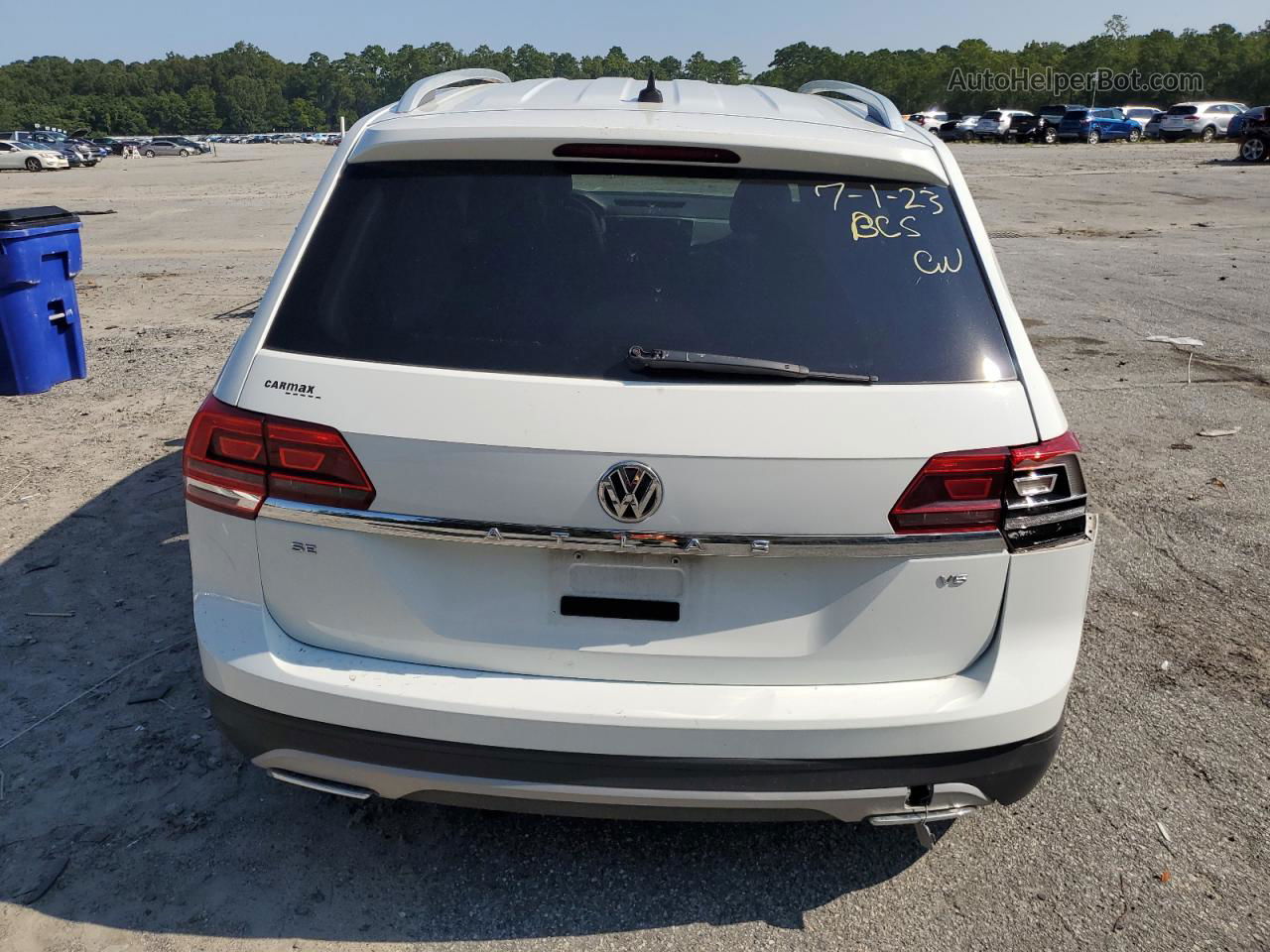 2018 Volkswagen Atlas Se White vin: 1V2CR2CA3JC543585