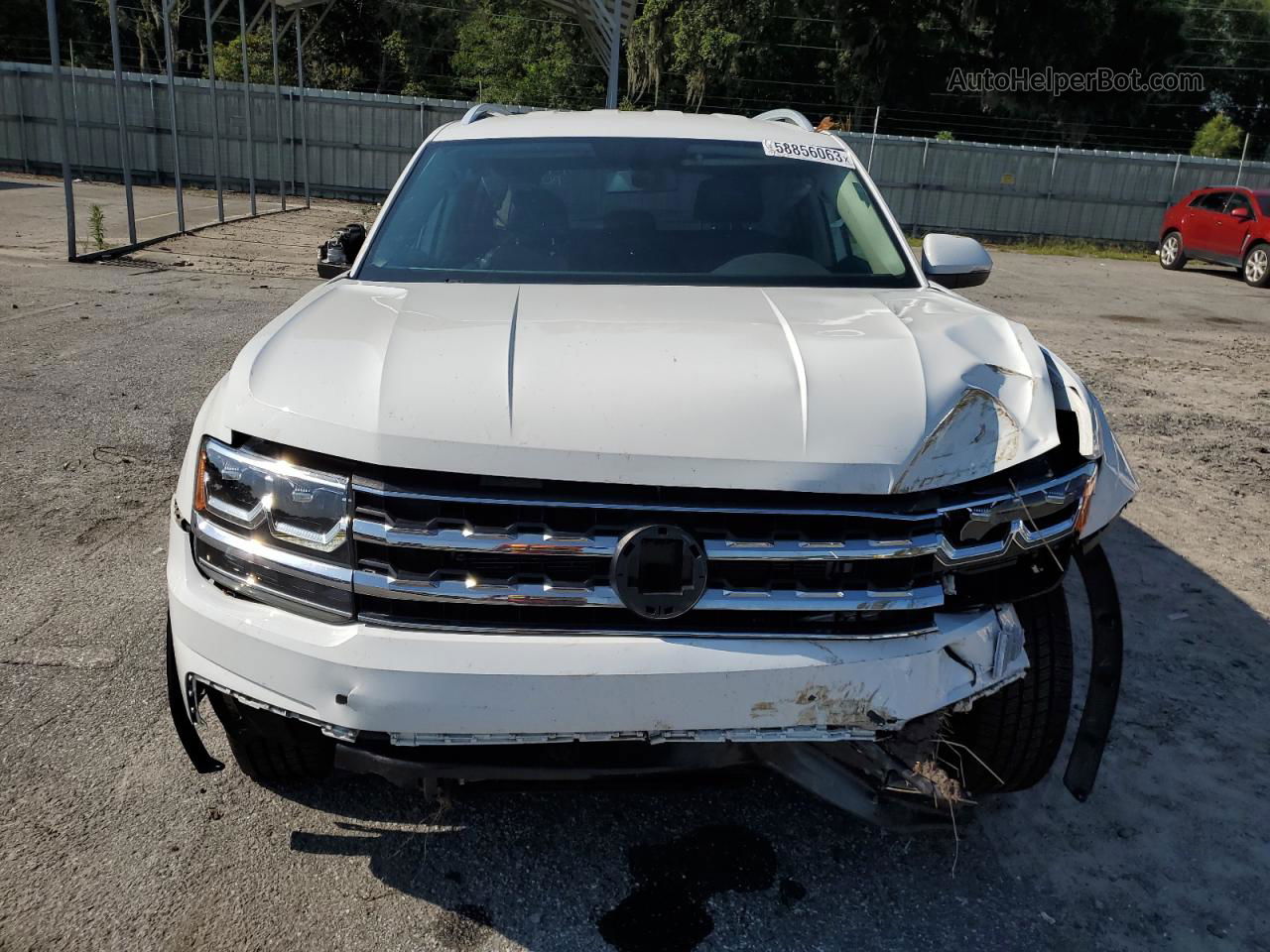 2018 Volkswagen Atlas Se White vin: 1V2CR2CA3JC543585