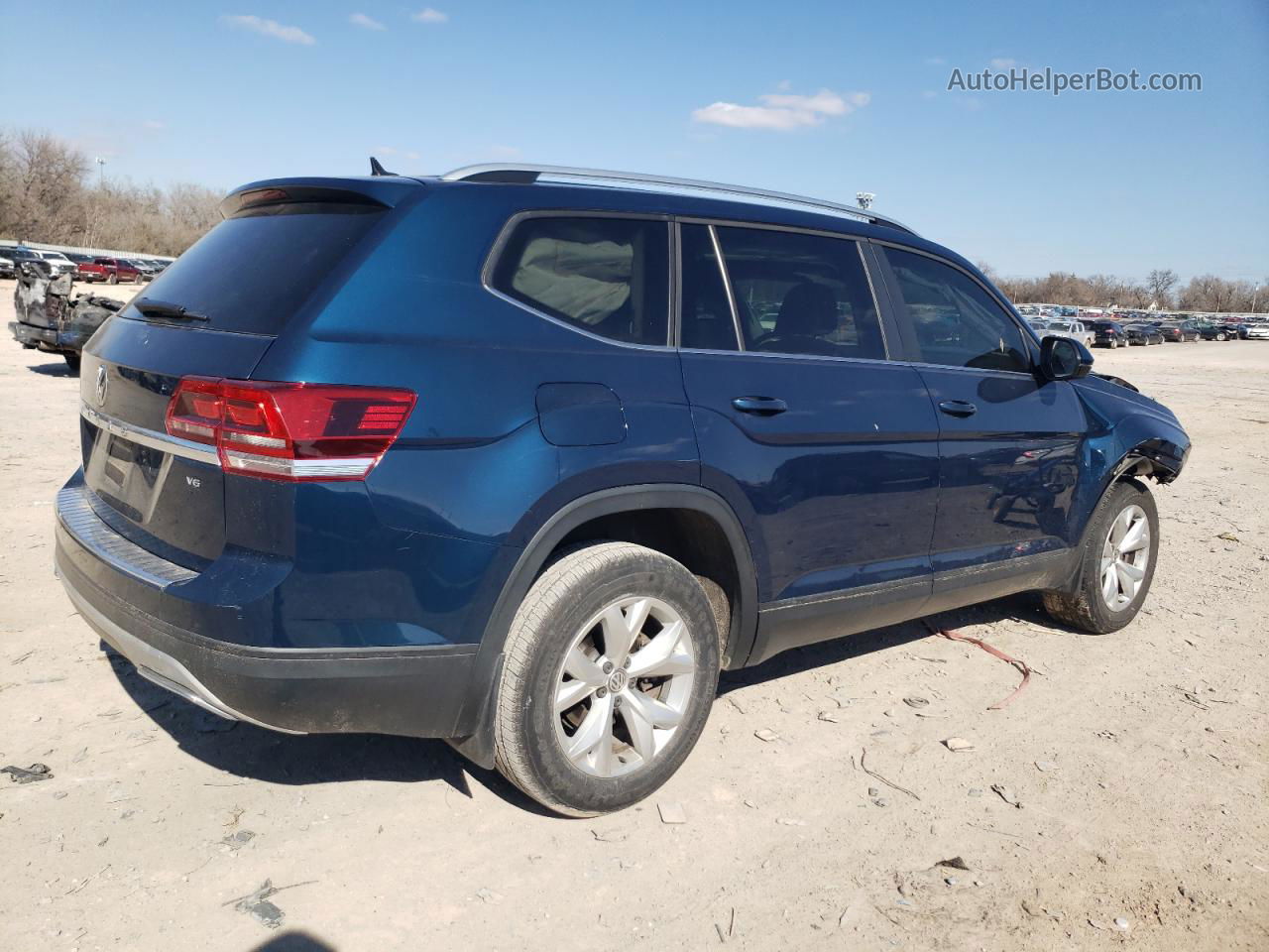 2018 Volkswagen Atlas Se Blue vin: 1V2CR2CA3JC587473