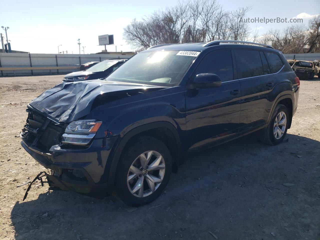 2018 Volkswagen Atlas Se Blue vin: 1V2CR2CA3JC587473