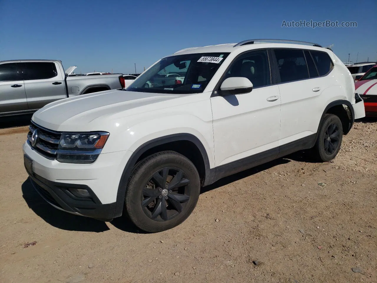 2018 Volkswagen Atlas Se White vin: 1V2CR2CA5JC539537