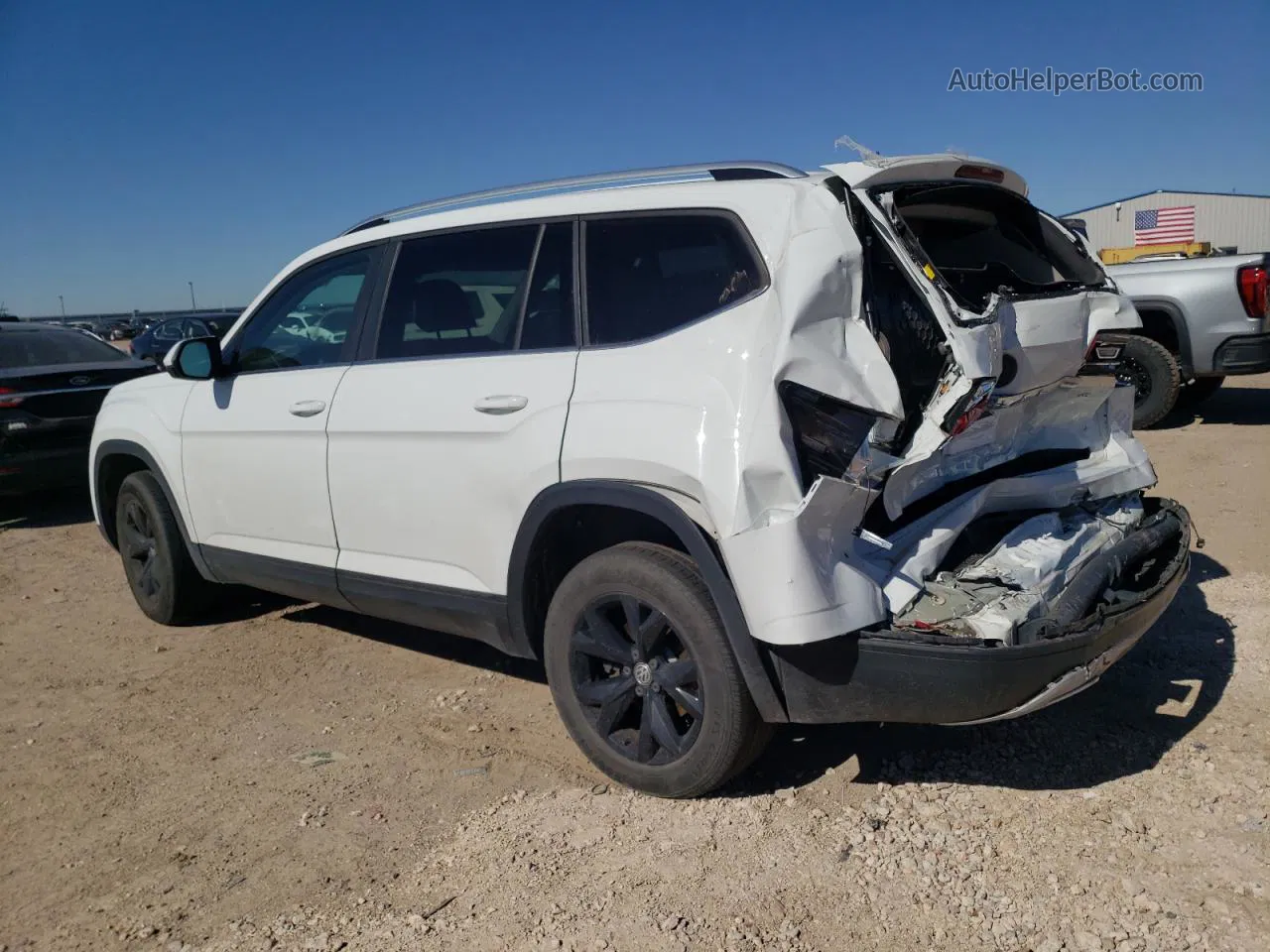 2018 Volkswagen Atlas Se White vin: 1V2CR2CA5JC539537