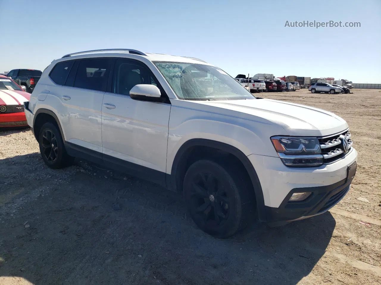 2018 Volkswagen Atlas Se White vin: 1V2CR2CA5JC539537