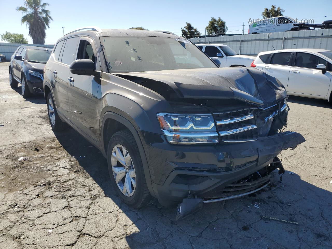 2018 Volkswagen Atlas Se Black vin: 1V2CR2CA6JC523279