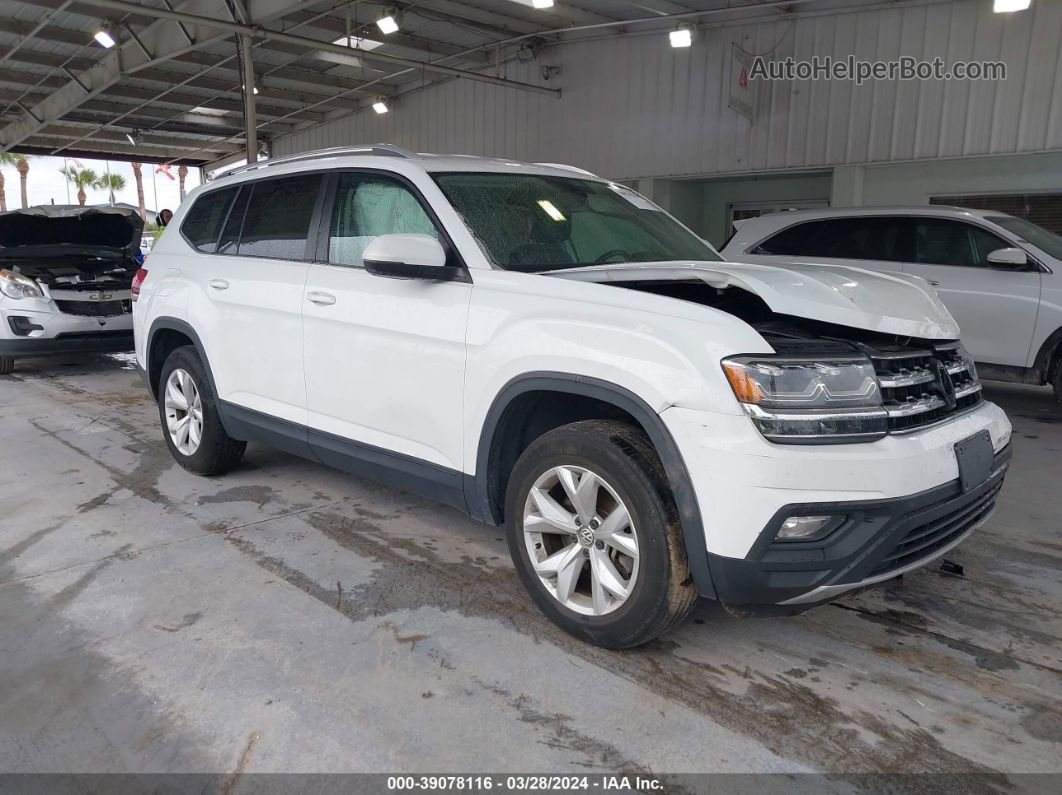 2018 Volkswagen Atlas 3.6l V6 Se White vin: 1V2CR2CA6JC566214