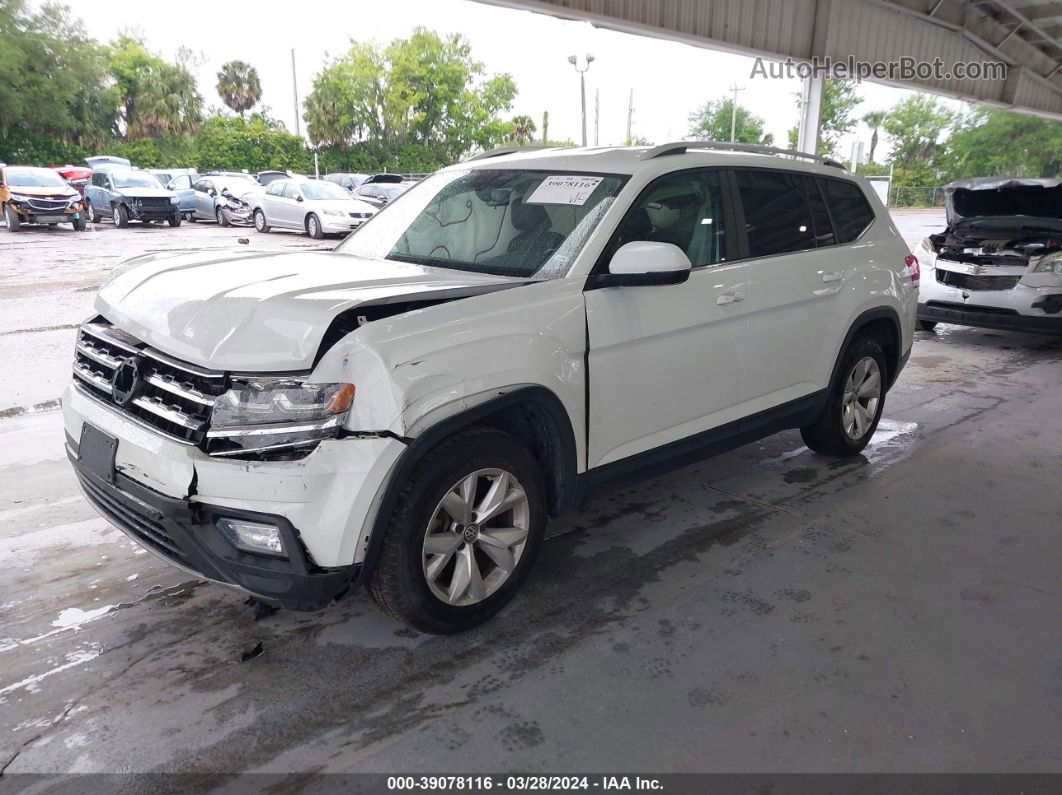 2018 Volkswagen Atlas 3.6l V6 Se White vin: 1V2CR2CA6JC566214