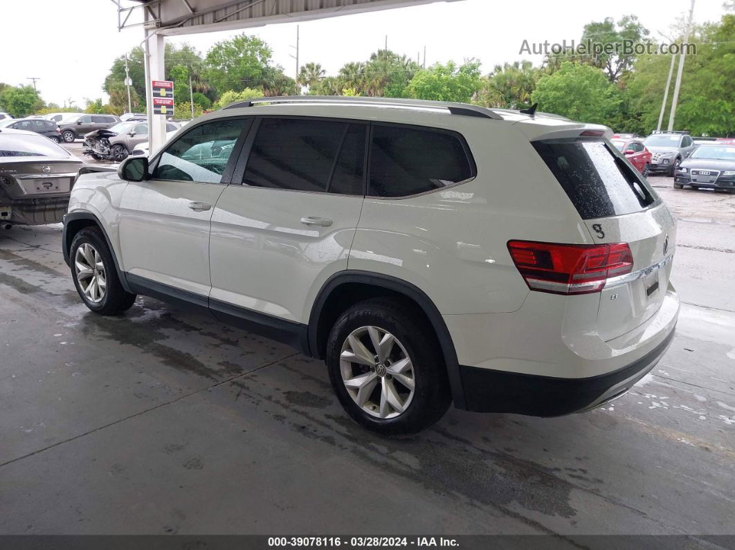 2018 Volkswagen Atlas 3.6l V6 Se White vin: 1V2CR2CA6JC566214